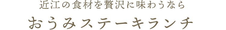 おうみステーキランチ